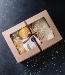 prémium céges karácsonyi sajtajándék doboz